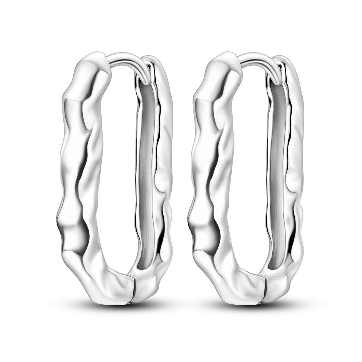 Original 925 Sterling Silver Earrings Simple Versatile Big Circle Hoop Earrings For Women Wedding Engagement Birthday