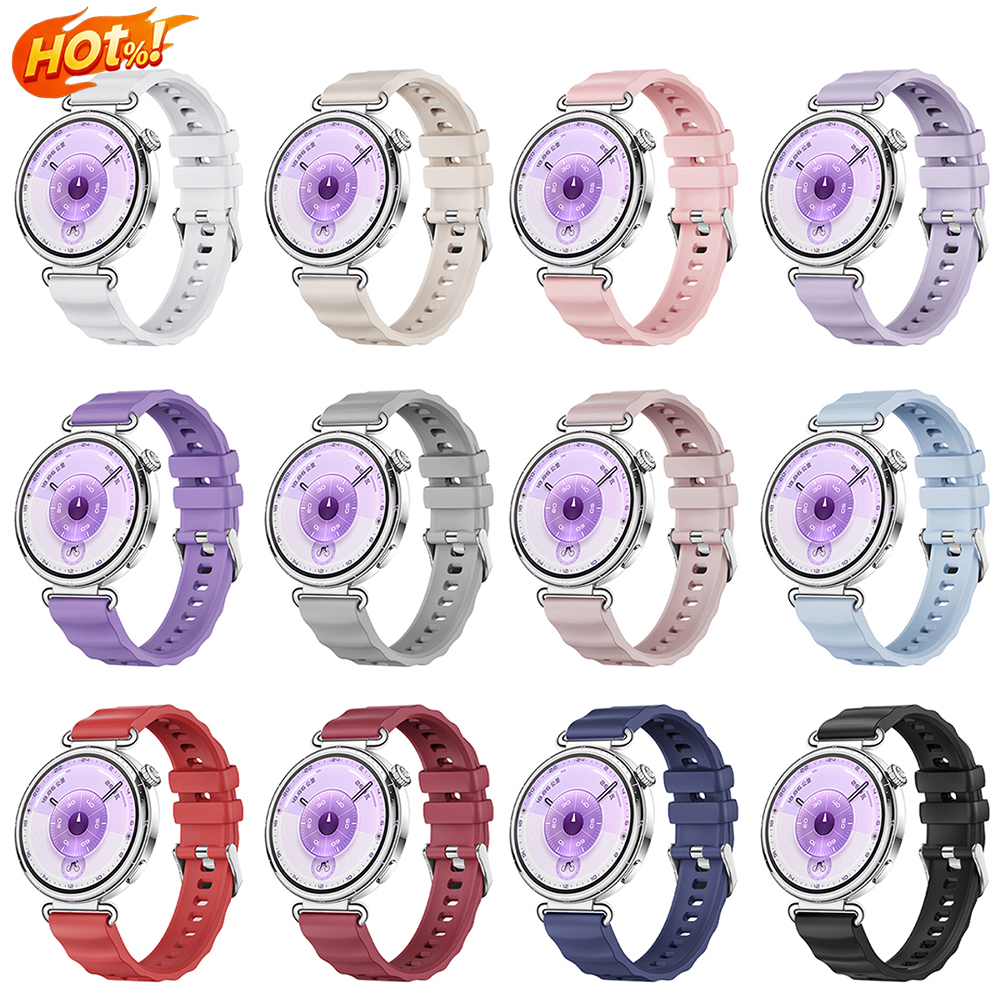 18mm Sports Silicone Strap for Huawei Watch GT6 41mm Band for HUAWEI GT4 GT5 41mm Official 1:1 Bracelet correa Watchbands