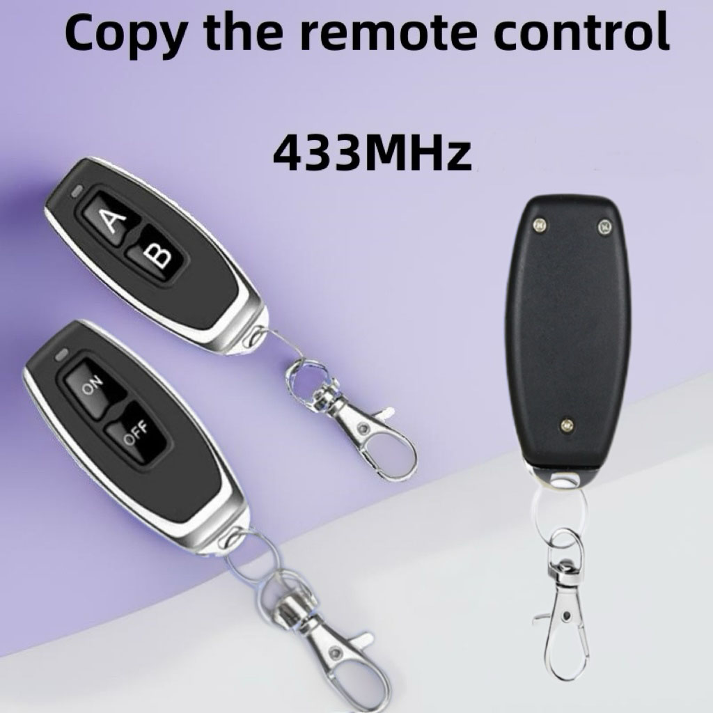 Waterproof Metal 2-button Wireless Remote Control, Electric Door Remote Control, Rolling Door 433 Wireless Remote Control