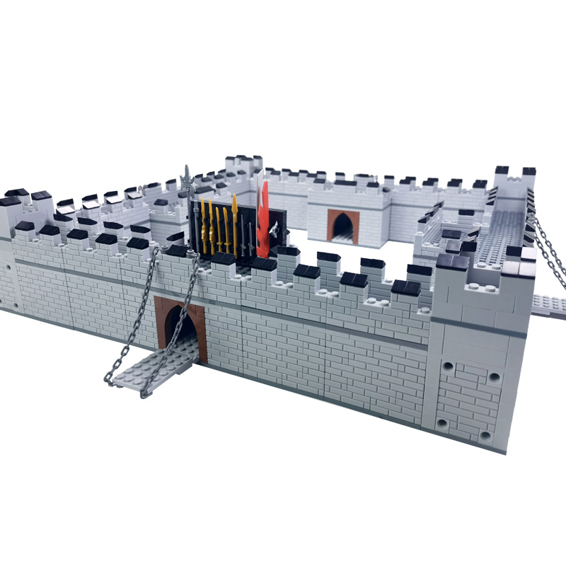 MOC City Walls Building Blocks Toys for Boys Compatible Technical Blocks Weapons Montessori Brinquedos Juguetes para Ninos Gift