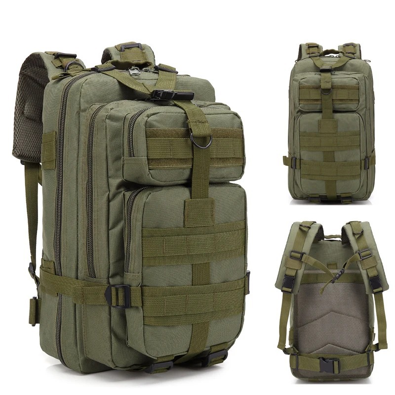 Reflective Backpack Outdoor Molle Rucksack Assault Bag Hiking Camping Hunting Travel Riding Knapsack