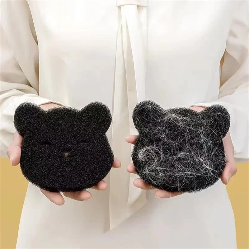 1/2pcs Laundry Ball Washing Machine Lint Catcher Bear Shape Pet Hair Remover Reusable Clothes Sofa Cat Dog Hair Cleaning