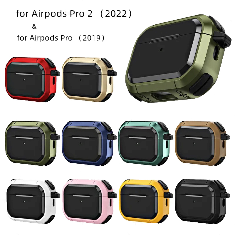 Luxury Earphone Case For AirPods Pro 1st 2nd generation Silicone Armor Headphone Cover For Air Pod 3 2 1 Shockproof Case Bumper