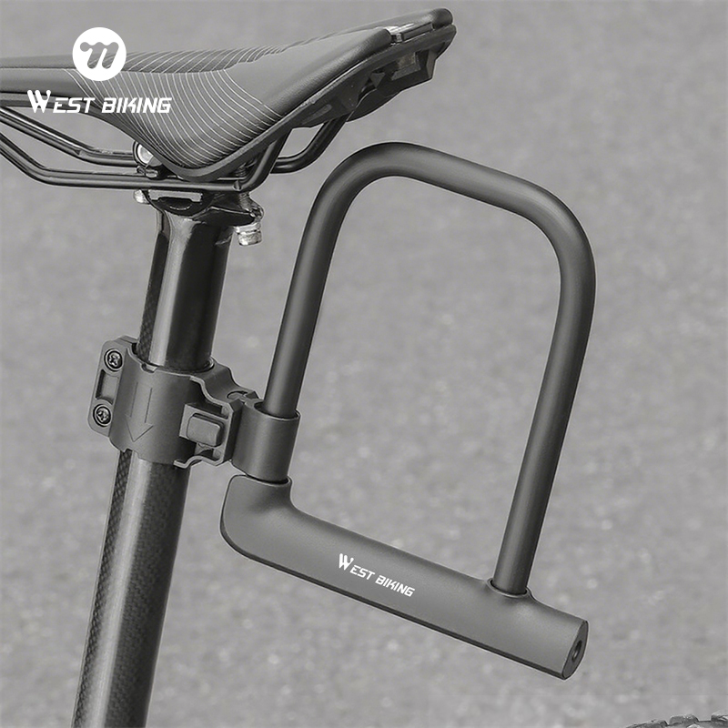 WEST BIKING Bicycle Folding Lock Portable Alloy Steel Anti-theft Safety Lock Motorcycle E-bike Lock MTB Road Bike Accessories