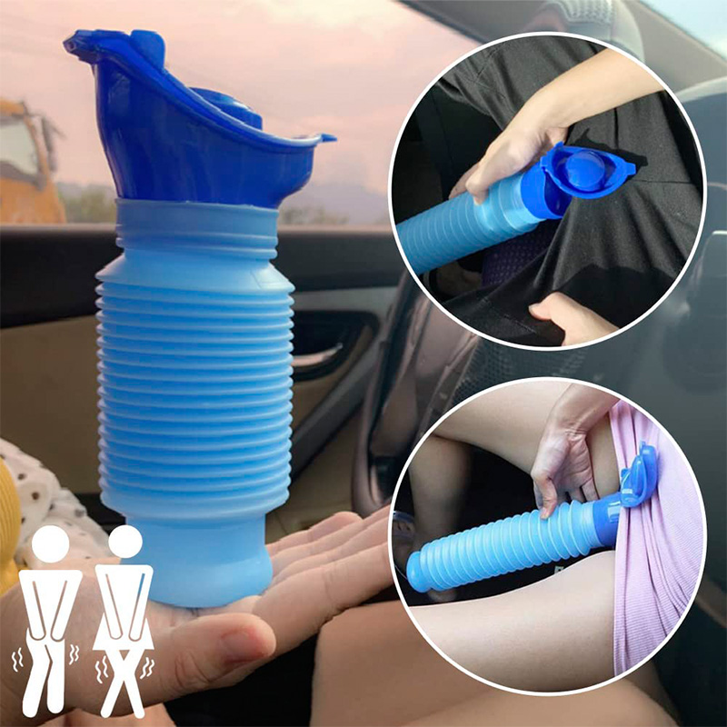 750ml Portable Urinal Outdoor Camping High Quality Travel Urine Car Urination Pee Soft Toilet Urine Help Men Women Toilet