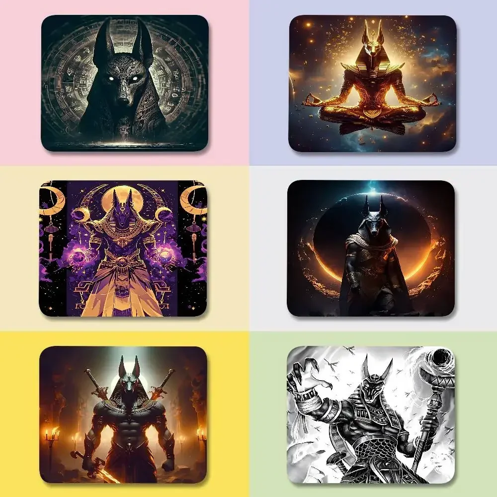 Ancient Egypt Anubis Small Mouse Pad Gaming Laptop Mousepad Gamer Carpet Keyboard Mat Desk Protector Cartoon Mause Pad
