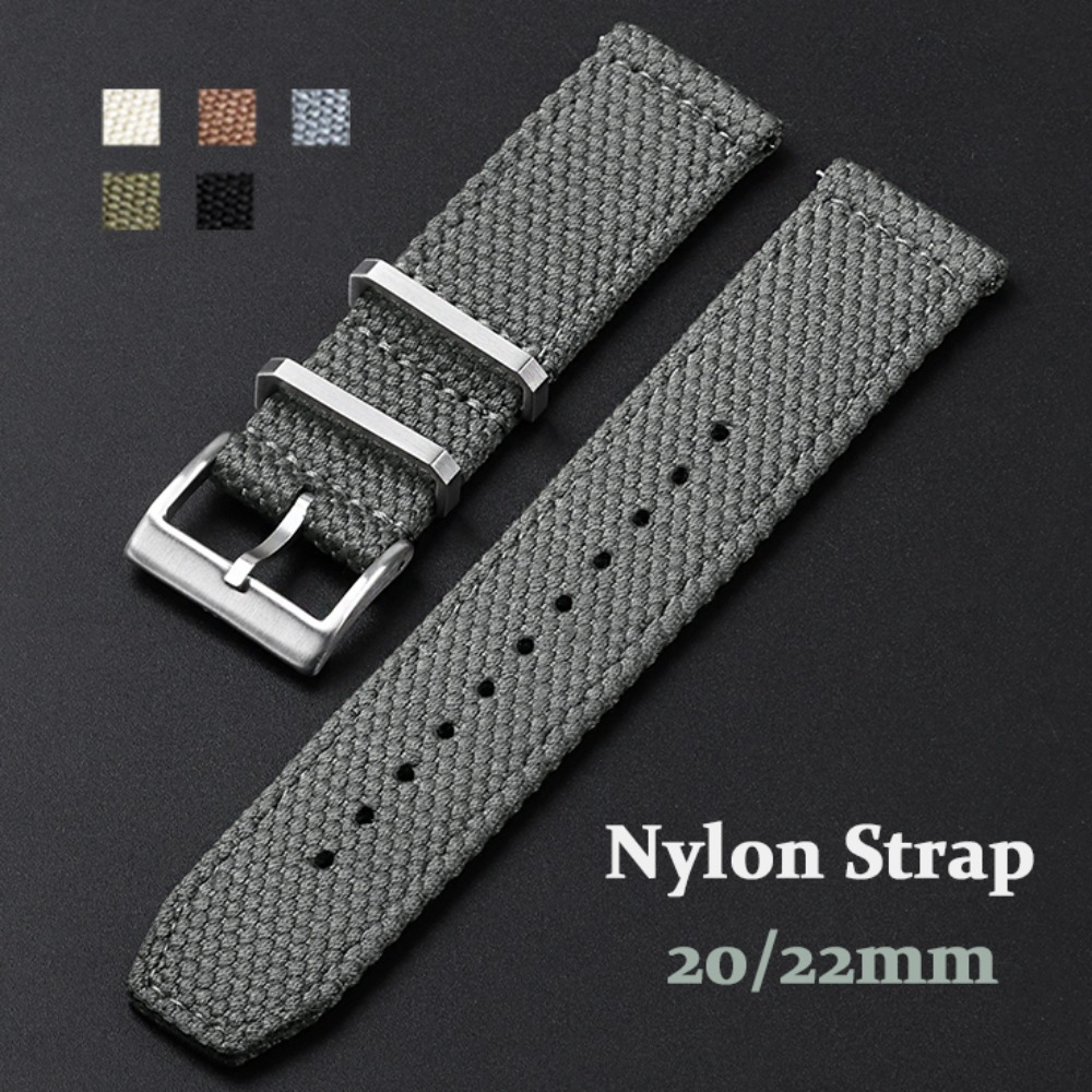 High Quality Nylon Watch Strap 20mm 22mm For Nylon Canvas WristBand Men Women Soft Sport Waterproof Bracelet Accessories