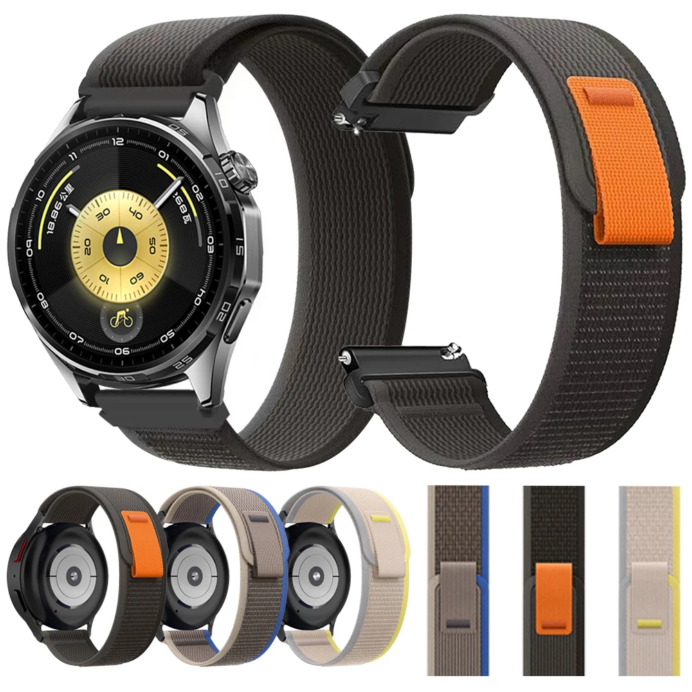 For Huawei Watch GT 6Pro 46mm Trail Loop Strap 22mm 20mm Nylon Band For Huawei GT6 5 4 3 2 GT5Pro/Ultimate/Bubs/GT3 SE Wristband