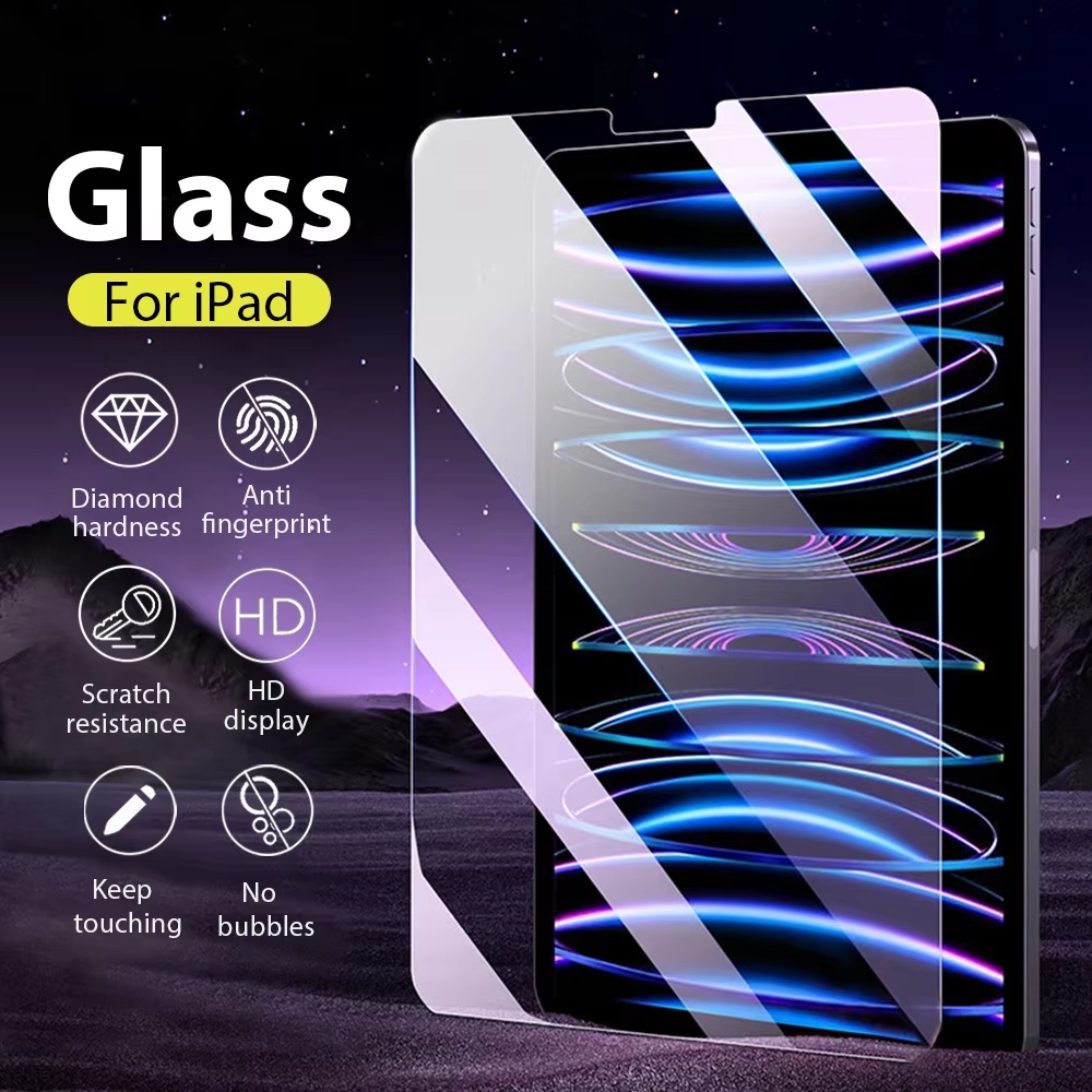 2Pcs Tempered Glass Screen Protector For iPad Pro Air 13 11 2024 M4 M2 Air 5 4 3 Pro 12.9 11 M3 M5 2025 Mini 7 6 Film 10th Gen