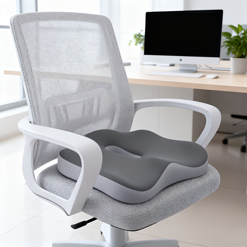Ergonomic Sponge Coccyx Cushion, Breathable Summer Car Seat Pad, Modern Design with Texture,Soft Support,Suitable for Office