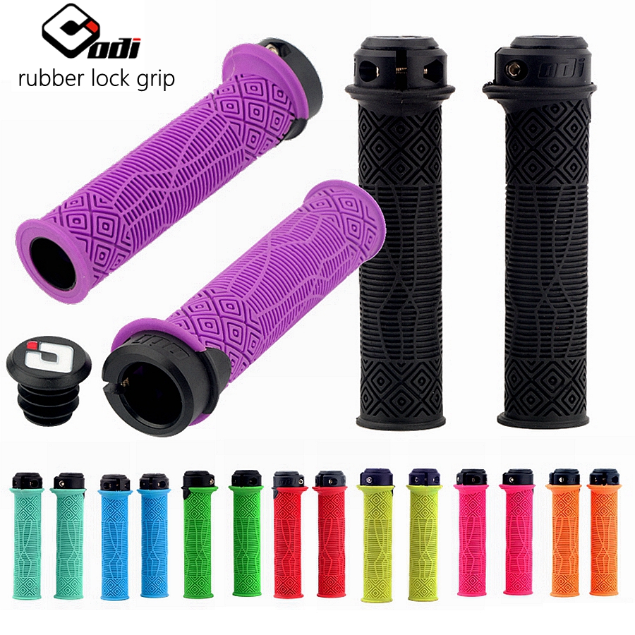 ODI MTB Bicycle Grip Lock-on 22.2MM Rubber Handlebar Grips Comfortable Anti-slip End Fit Folding BMX XC Balance Bike Accessories