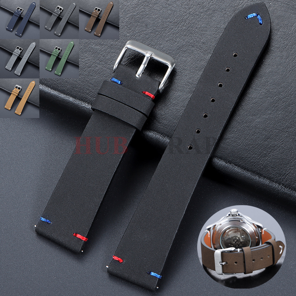 Vintage Leather Watch Band 20/22mm Universal for for Mido for Tissot Strap Business Men Women Replace Wrist Quick Release