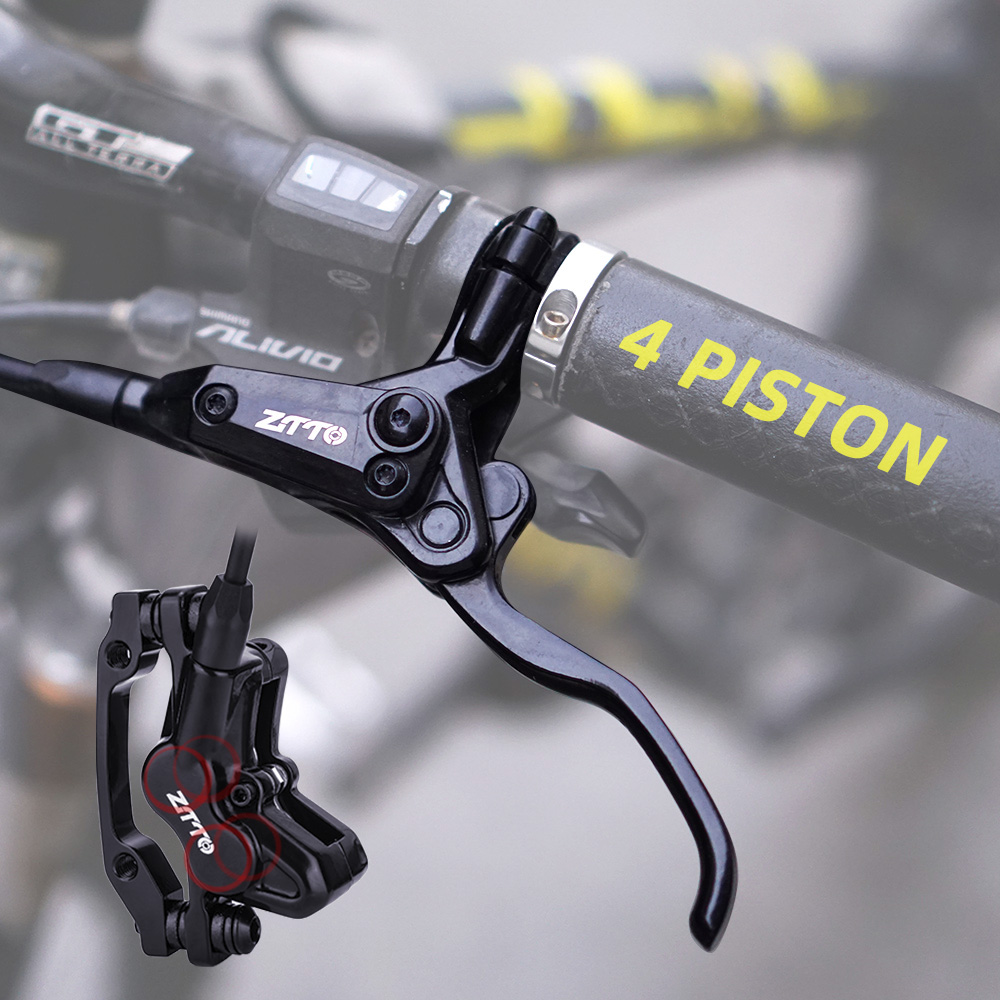 ZTTO MTB G300 Four Pistons Hydraulic Disc Brake Mineral oil 4Pot Calipers 4 piston Mountain Bike E-Bike EMTB Powerful Brakes