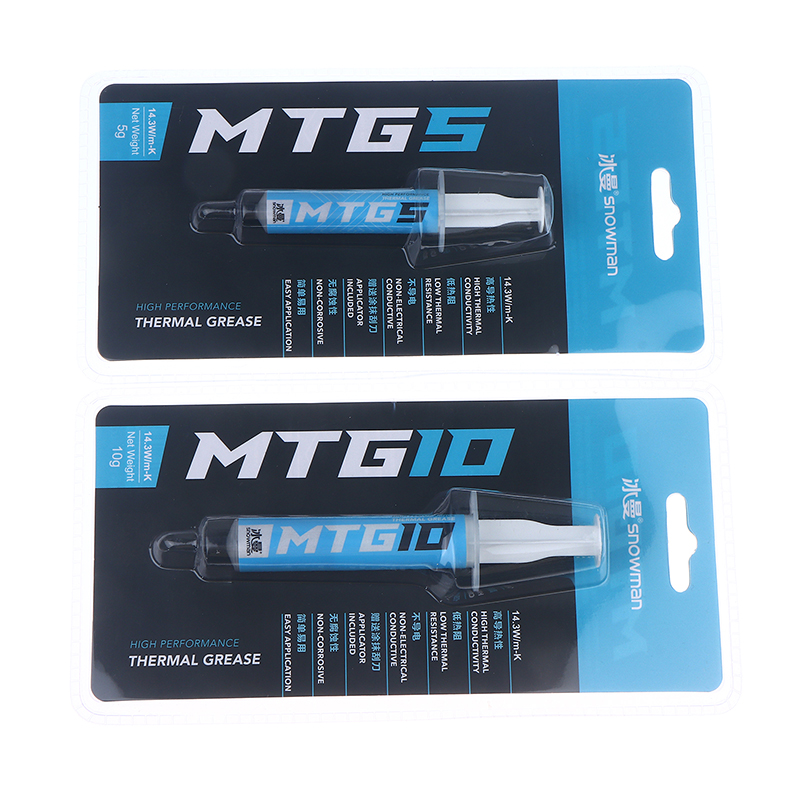 1Pc 5g/10g Syringe MTG5/MTG10 Thermal Conductive Grease Paste 14.3W/mk For Grease Desktop Computer Laptop Graphics Card Chip