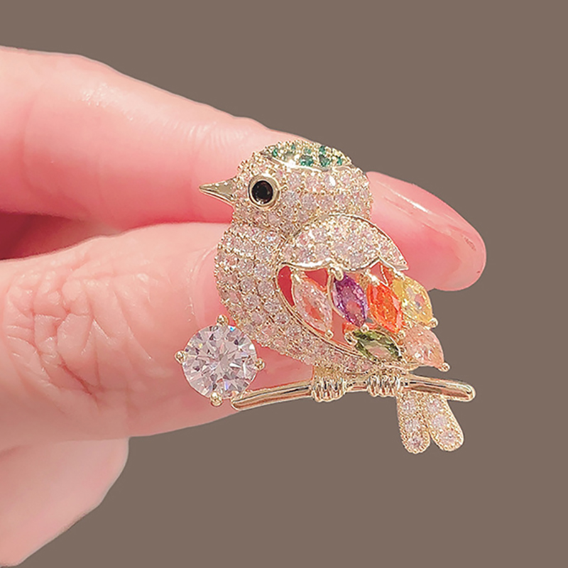 1Pc Lovely Magpie Birds Brooch For Women Rhinestone Trendy Animal Jewelry Coat Dress Lapel Pins Wedding Party Gifts