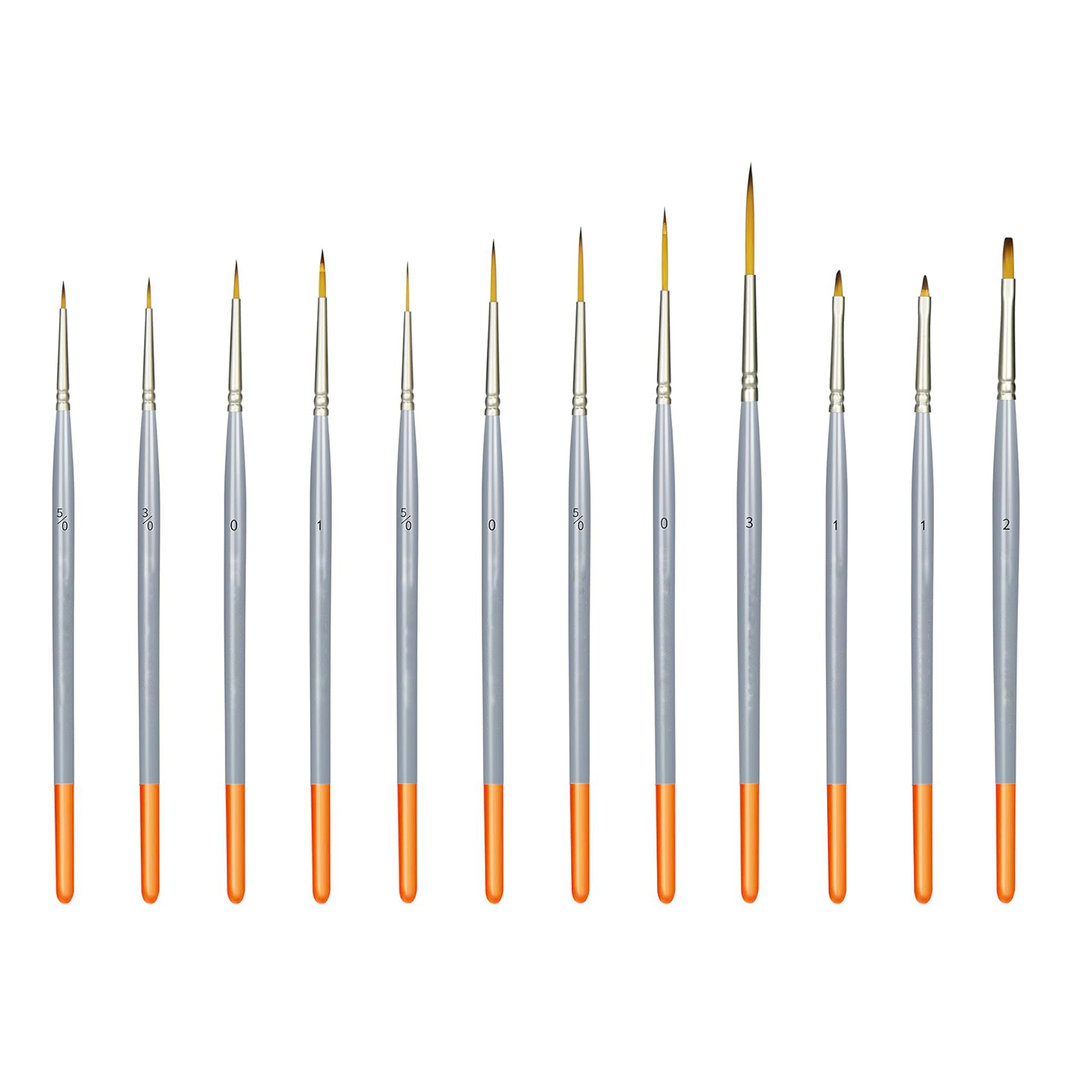 Fine Detail Artist Paint Brush 12 Piece Set Extra Long Hair Hook Line Pen Thin Brush Angular Micro Tip Acrylic Oil Watercolor pen gpt