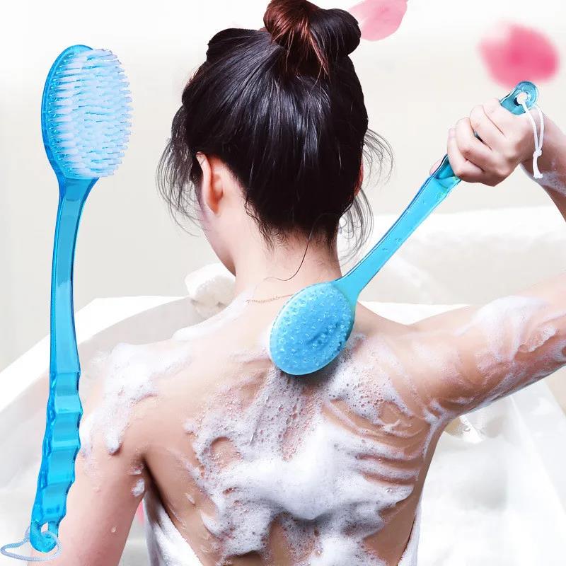 2025 New Practical 1Pc Long Handle Bath Brush Soft Hair Back Ball Bathroom Body Brushes Mud Scrubber Shower Massage
