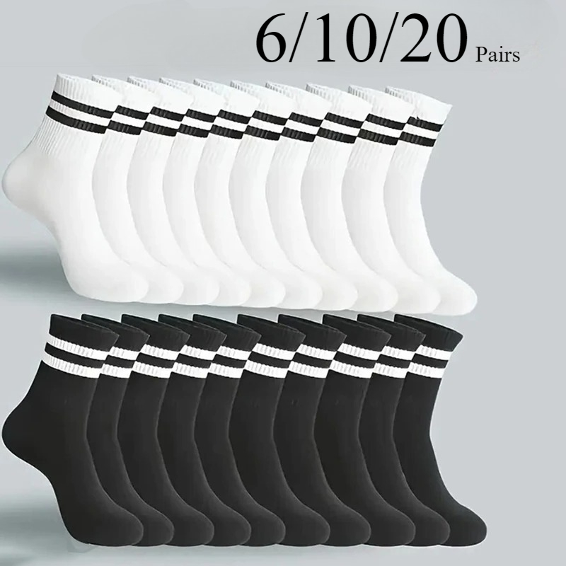 10/20 Pairs Men's Ankle Socks, Breathable Mesh Sports Socks, Casual Athletic Summer Thin Short Socks