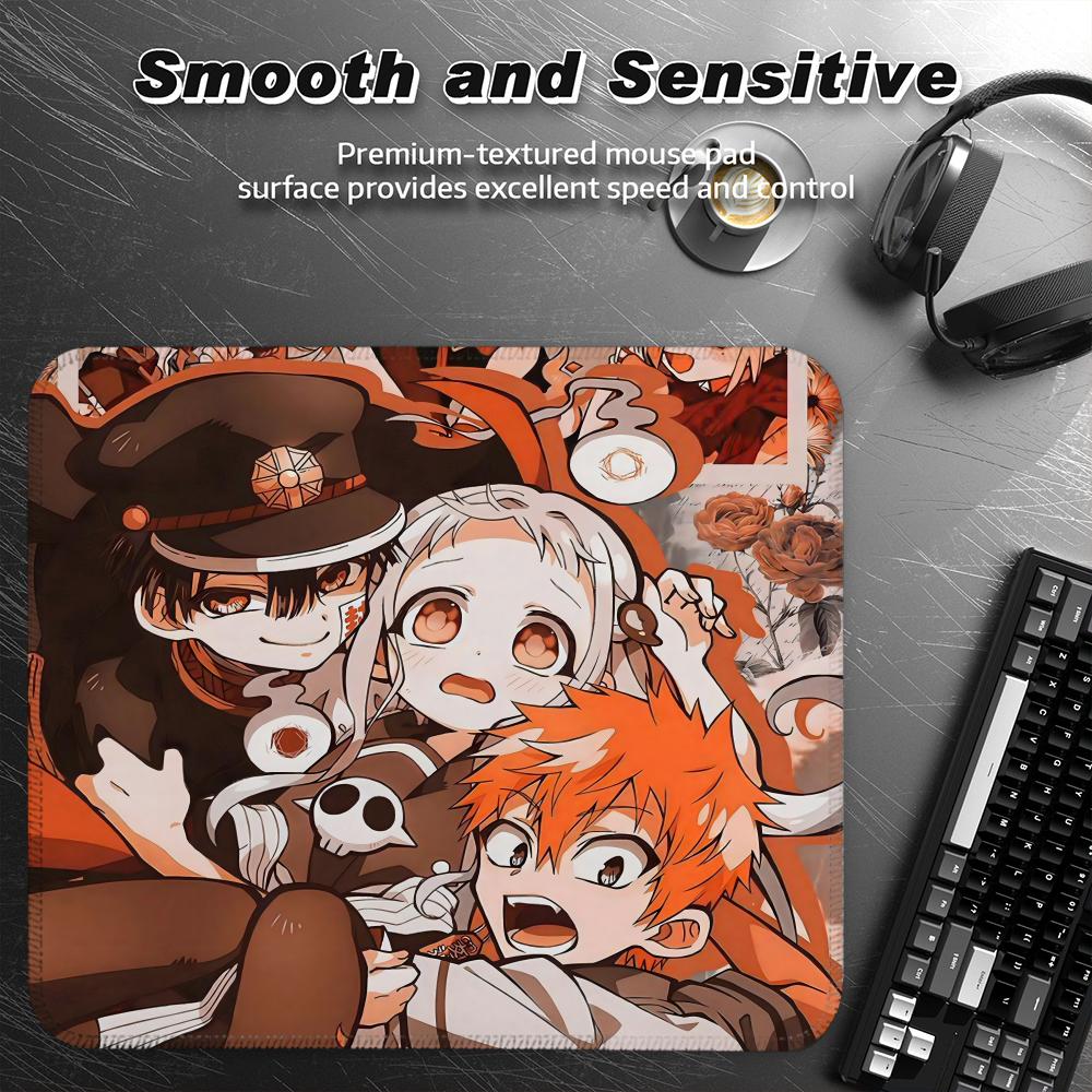 Toilet-bound Hanako-kun Mouse Pad Offices Accessories Gaming Small Mousepad Desk Mat Office Rug Gamer Mats Anime Gadgets Compute