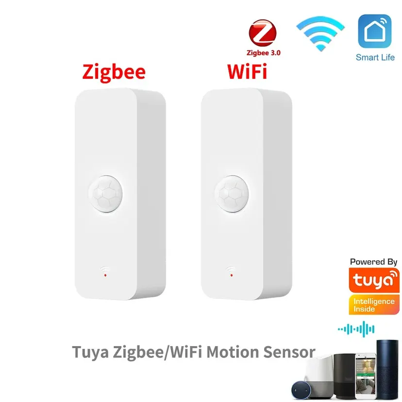 Tuya WiFi Zigbee 3.0 PIR Motion Sensor Smart Home Security Human Body Infrared Detector Works with Alexa Home