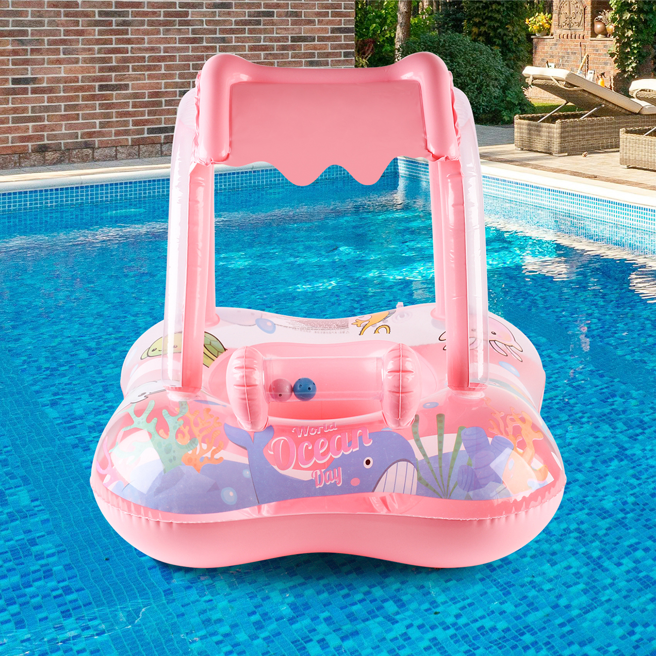 1pc Pool floats for Kids, Toddler Pool Float for Baby,Swimming Ring Floaties for Pool,Beach Toys for Party