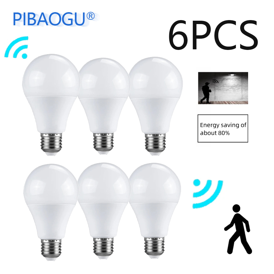PIR Motion Sensor Light Bulbs E26 110V LED Lamp Auto Smart LED Bulb Energy Saving Bombillas Bedroom Kitchen Porch Lighting lightify