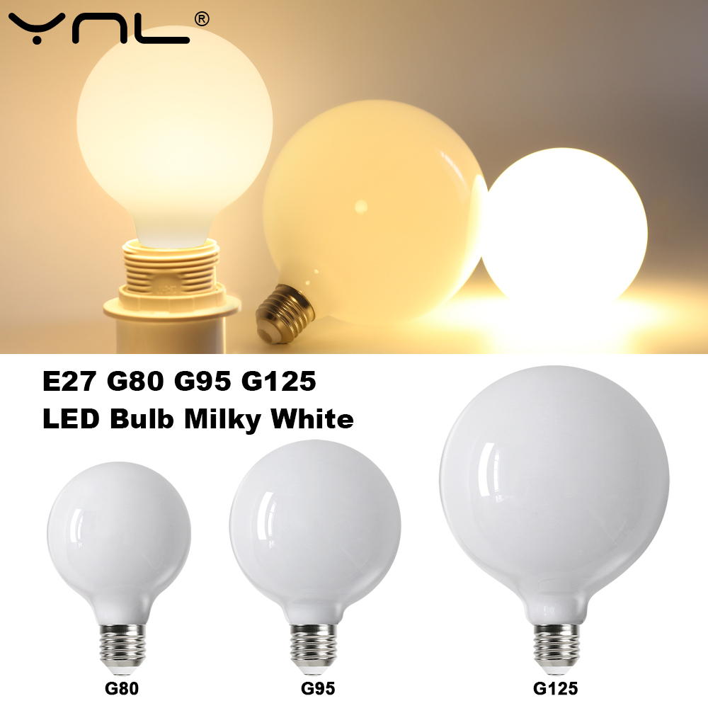 E27 LED Bulb AC 220V 110V G80 G95 G125 Energy Saving Global Light Lampada Ampoule LED Light Bulb Cold Warm White LED Lamp