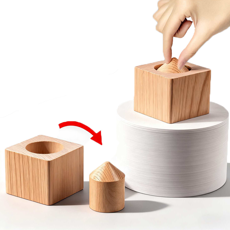 Impossible Wooden Blocks Take The Of Cylinder Close Up Magic Tricks For Kids Adults Teens Brain Teasers Disentanglement Games