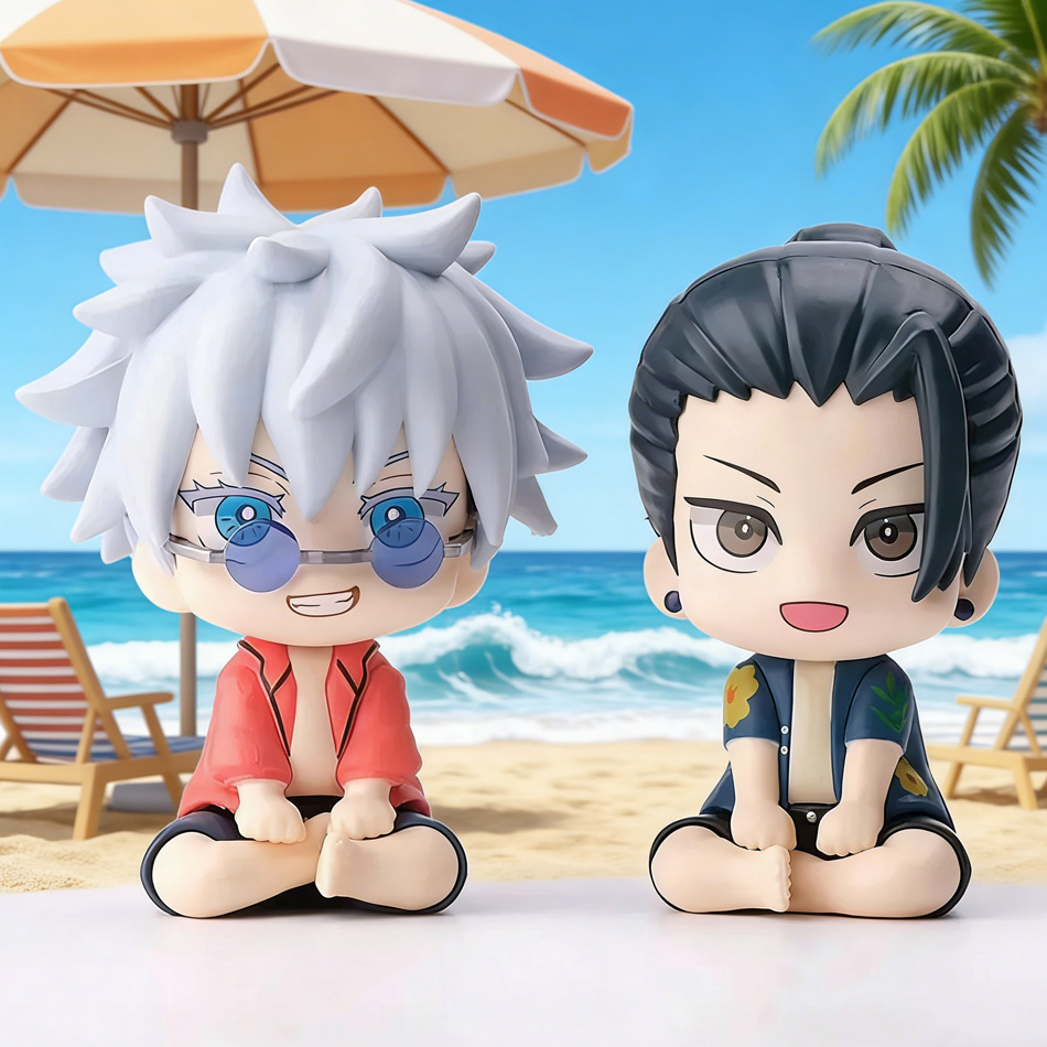 Anime JJK Figure Suguru Geto look up Action Figure Satoru Gojo figure Q edition Collection statue geto and gojo Model Boy 's