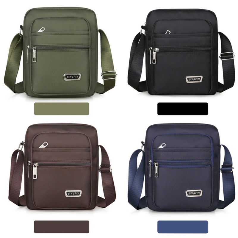 1pc Men's Shoulder Bag Business Leisure Large Capacity Portable Handbag Multi Layer Waterproof Summer Male's Crossbody Bags