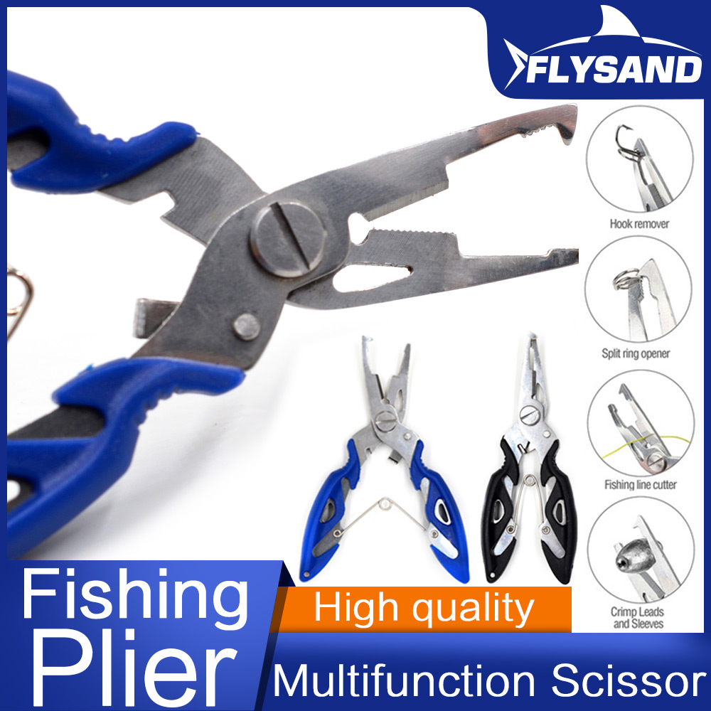 MNFT Multifunction Fishing Plier Scissor Fishing Tackle Tool Cutting Split Ring Opener Braid Line Fish Use Tongs Fish Scissors