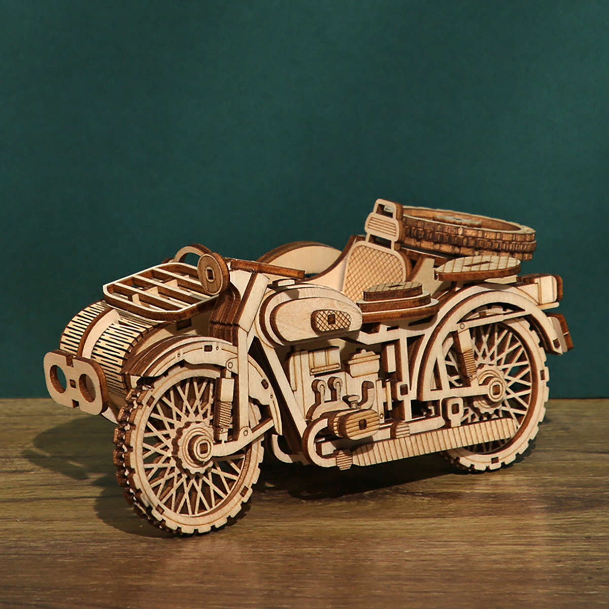European Truck DIY 3D Wooden Puzzle, Toy Model Construction Kit, Educational Toy Car Series, Creative