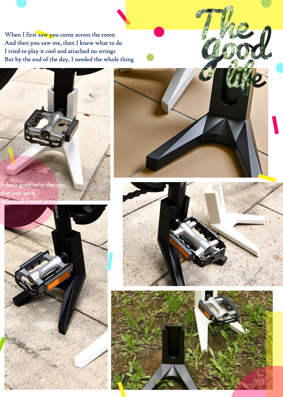 Cycling Bike Stand, Sidestand Convenient Pedal Frame, Rear Parking Rack for Mountain and Highway Bikes.