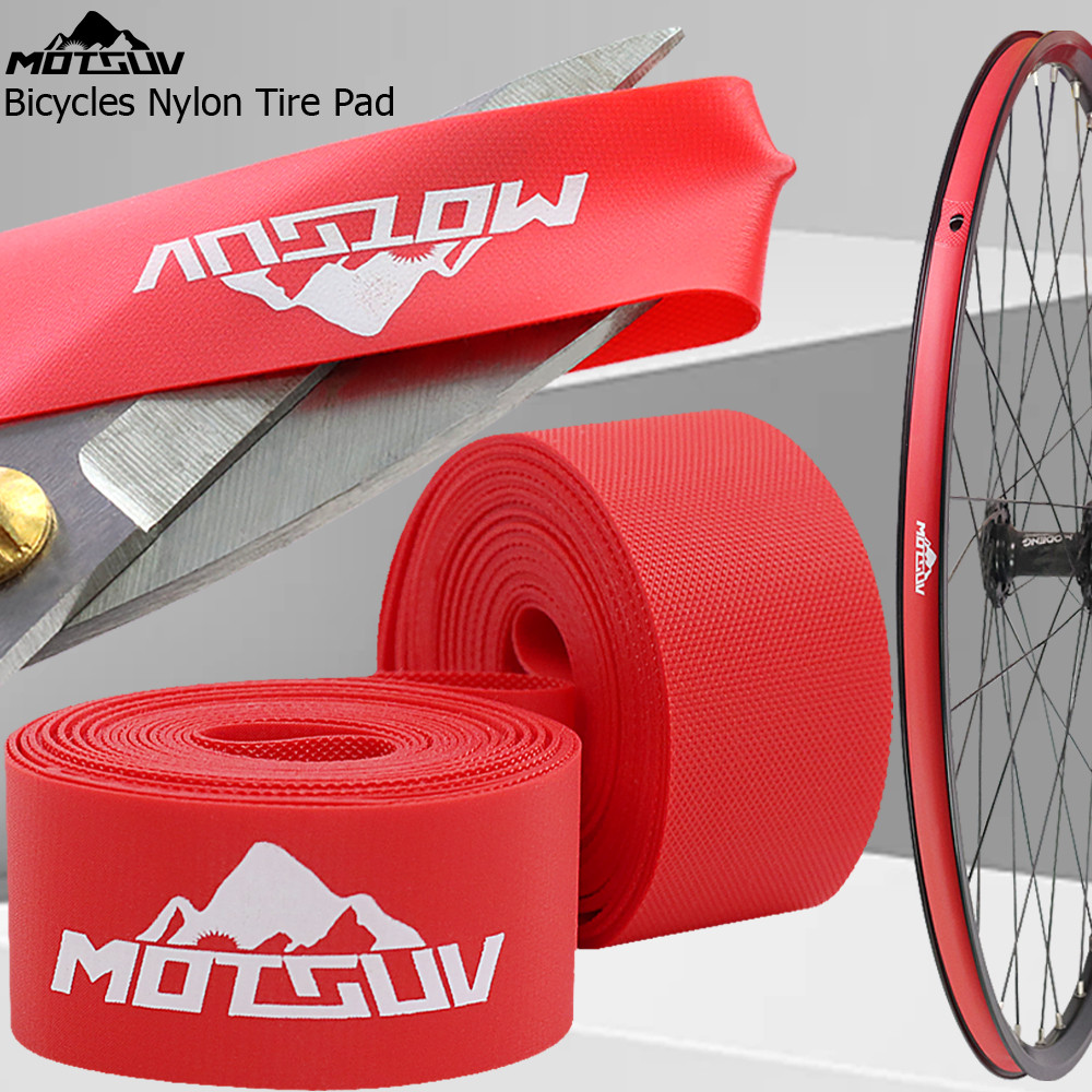 MOTSUV Road Bicycle Nylon lnner Tube Puncture Proof Tire Pad Folding MTB Bike Tire for Cycling 26 27.5 29 Inch 700c Premium Rim