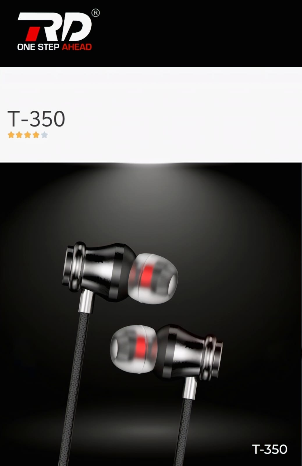 RD T350 Wired Earphone Type C