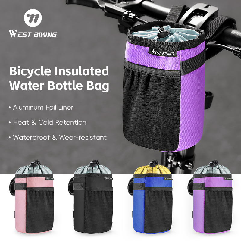 WEST BIKING Multifunctional Bike Bag Water Bottle Storage Bag Bike Saddle Bag MTB Bicycle Handlebar Bag Cycling Frame Bag
