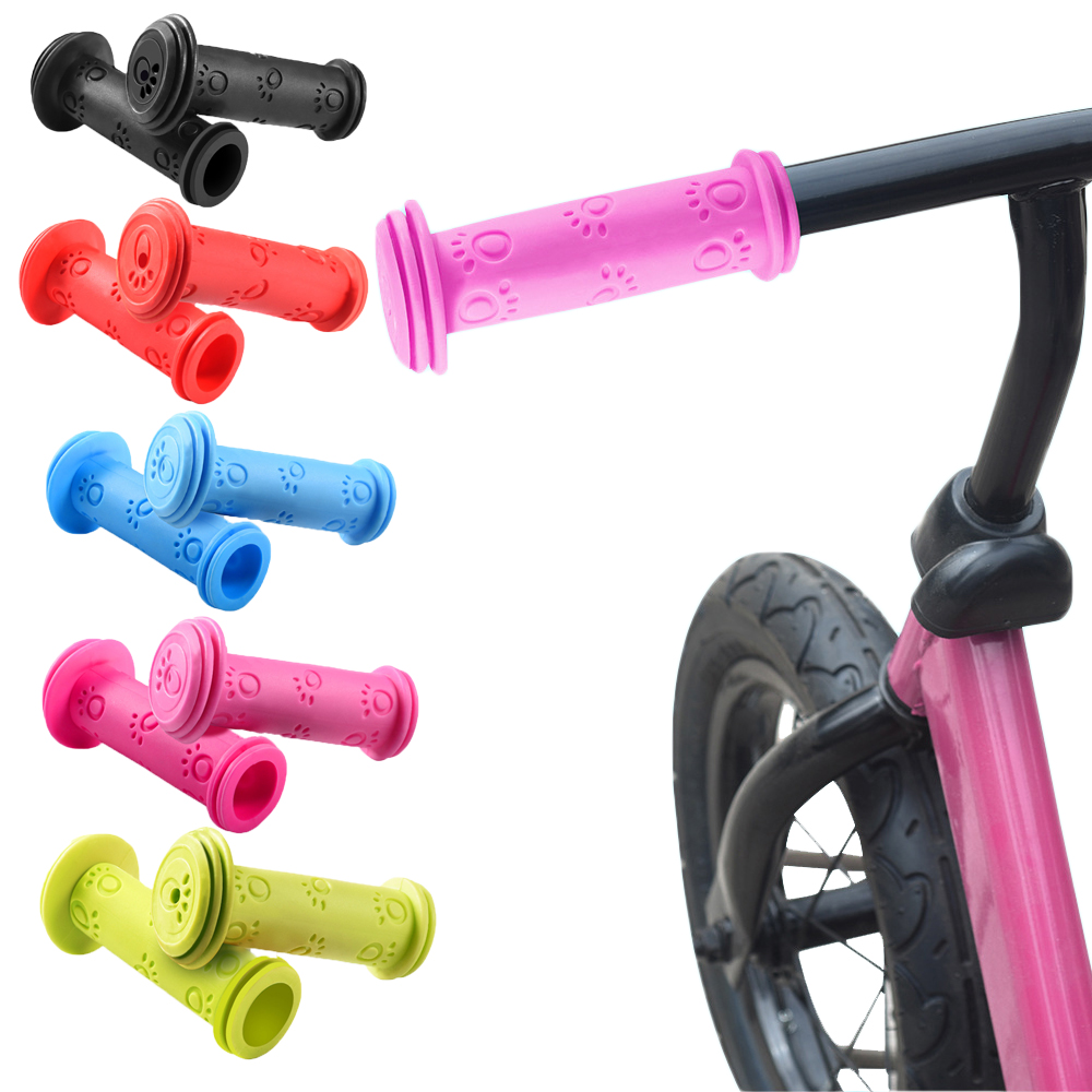 1 Pair Bicycle Handlebar Grips 22MM Anti-slip Child Kids Bike Cycling Handle Bars Children Tricycle Scooter Accessories