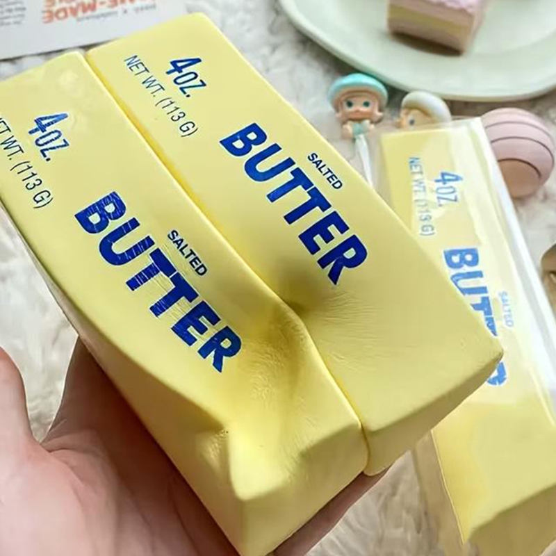Hot Squishy Butter Stick Toy Anti-stress Slow Rebound Soft Pinch Squeeze Toy Funny and Cute Stress Reliever Reduce Pressure Prop