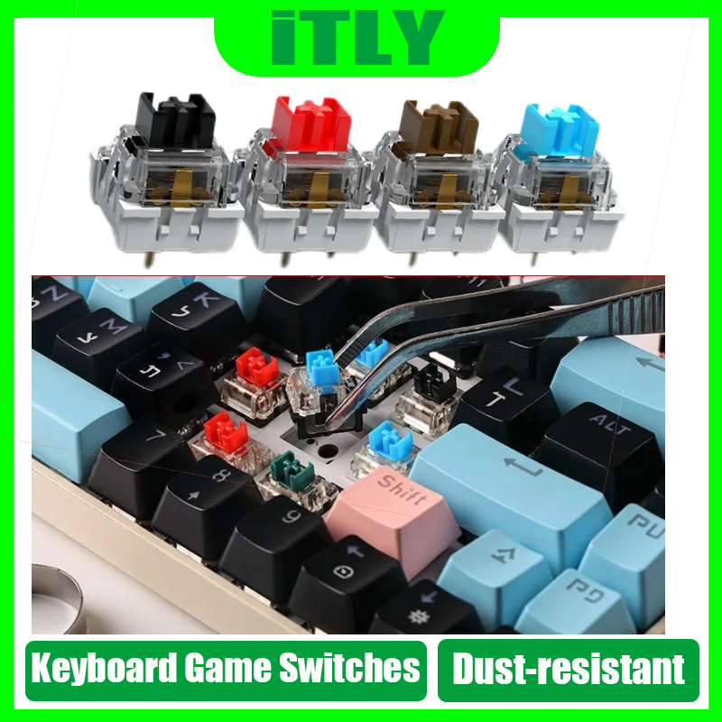 Mechanical keyboard, universal linear switch body, thermal sublimation keycaps, custom DIY 3-pin gaming keyboard accessories