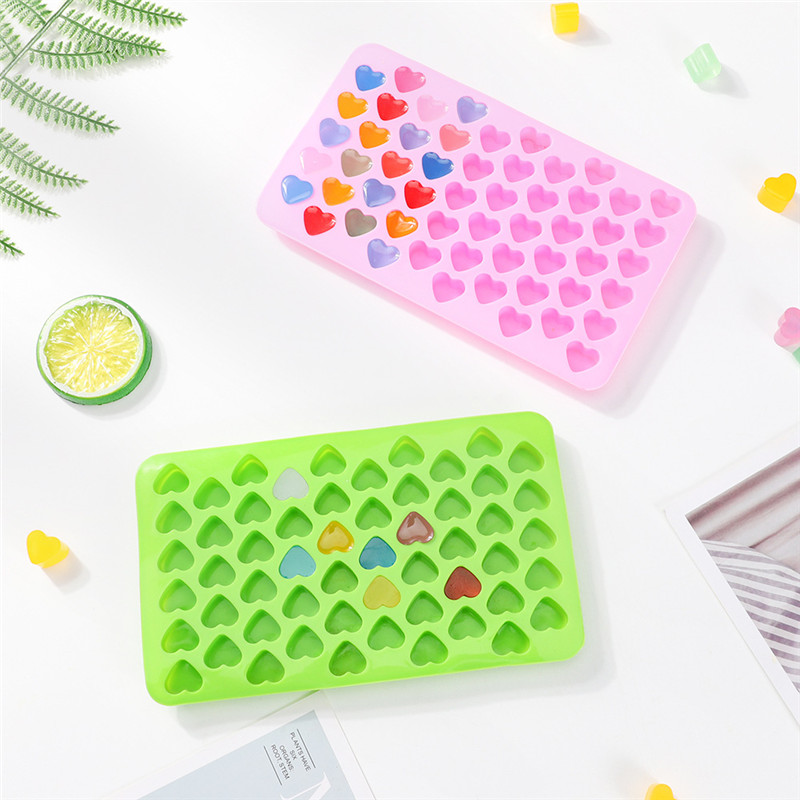 55 Grids Silicone Chocolate Mold Food Grade Small Love Heart Shape Cake Baking Mould Non-stick Candle Molds Fondant candy mold