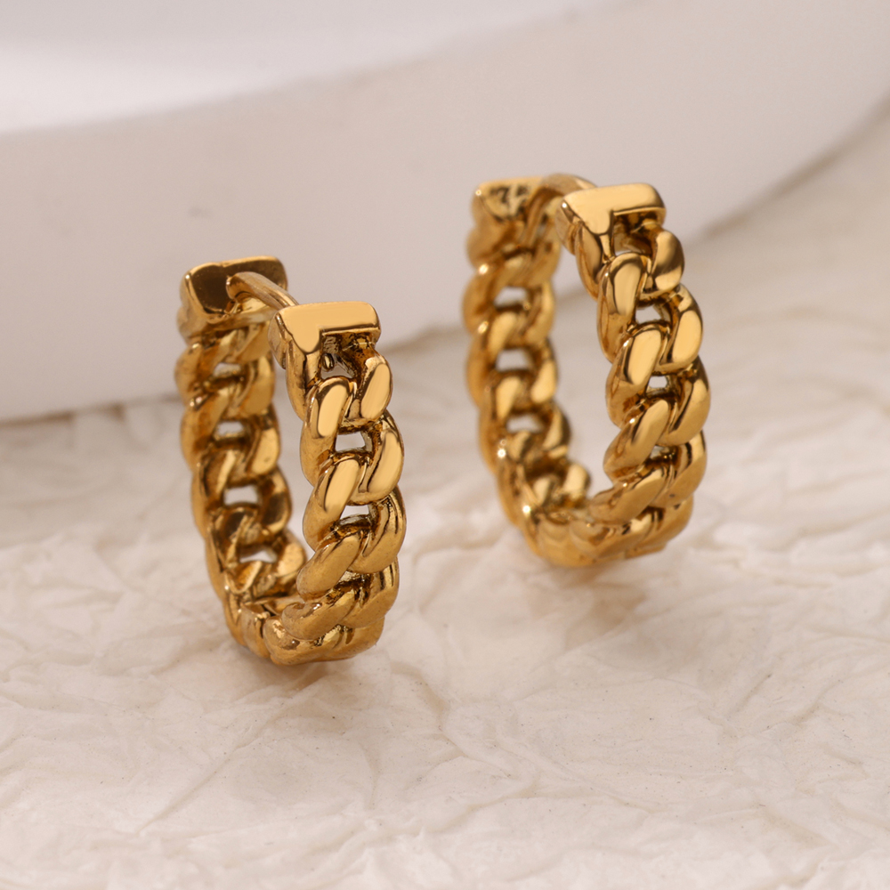 Vintage Chains Earrings For Women Girls Stainless Steel Earrings Classic Elegant Simple Piercing Ear Jewelry Christmas Gifts BFF