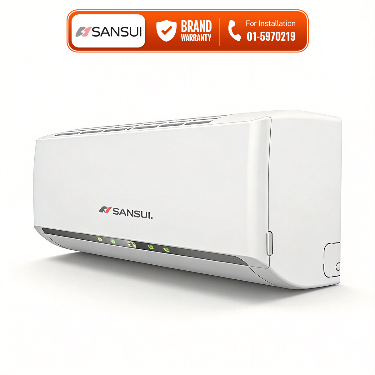 Sansui SSZ 12.CT9-MHN 1 ton Non Inverter Air Conditioner AC - Big Digital