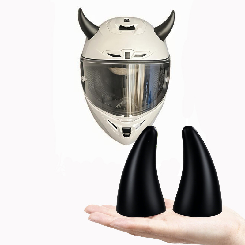 1 Pair Motorcycle Helmet Large Devil Horns Decoration Motocross Full Face Off Road Helmet Decoration Moto Car Accessories