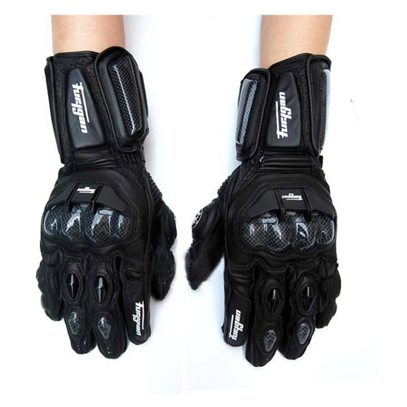 Genuine Leather Motorcycle GM3 Men's Windproof Motorcycle Gloves Touch Screen Long Version Dirt Bike Motocross Racing