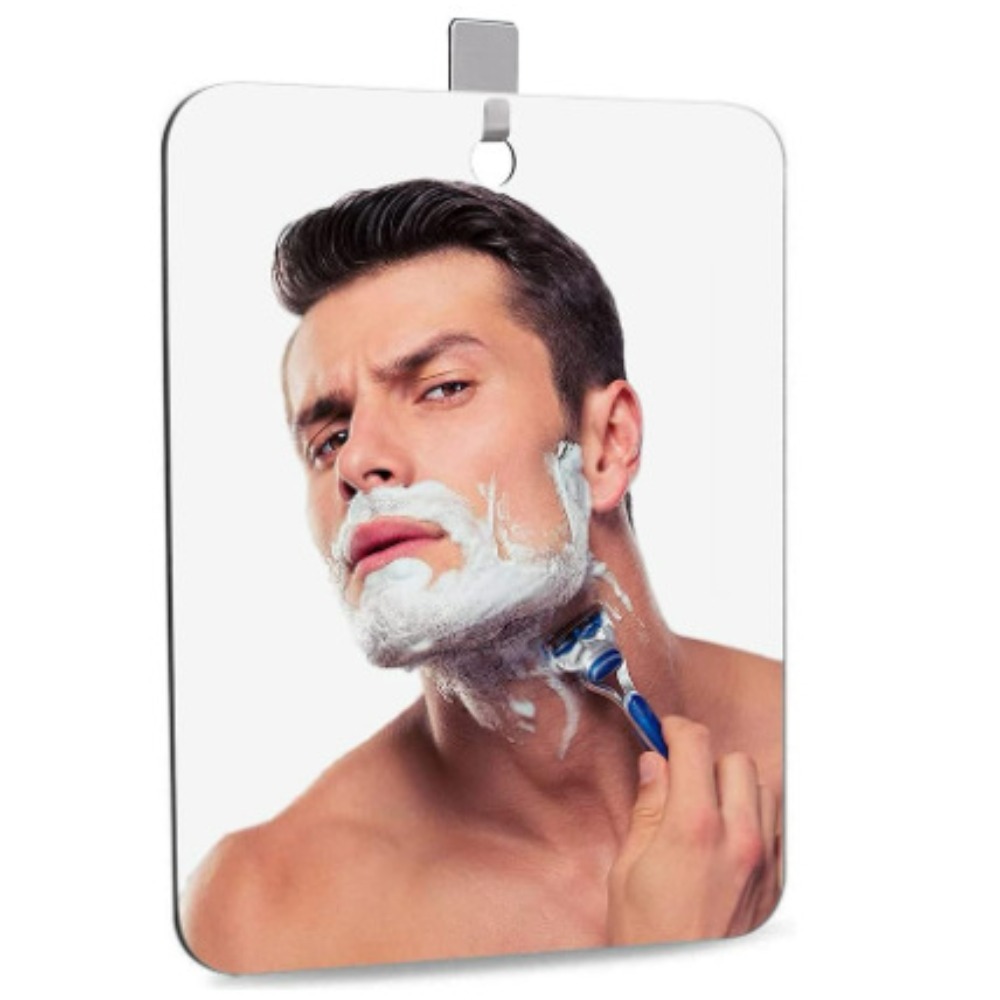 1pcs Acrylic Mirror With Wall Suction Shower Mirror For Man Shaving Women Makeup Portable Travel Bathroom Accessories