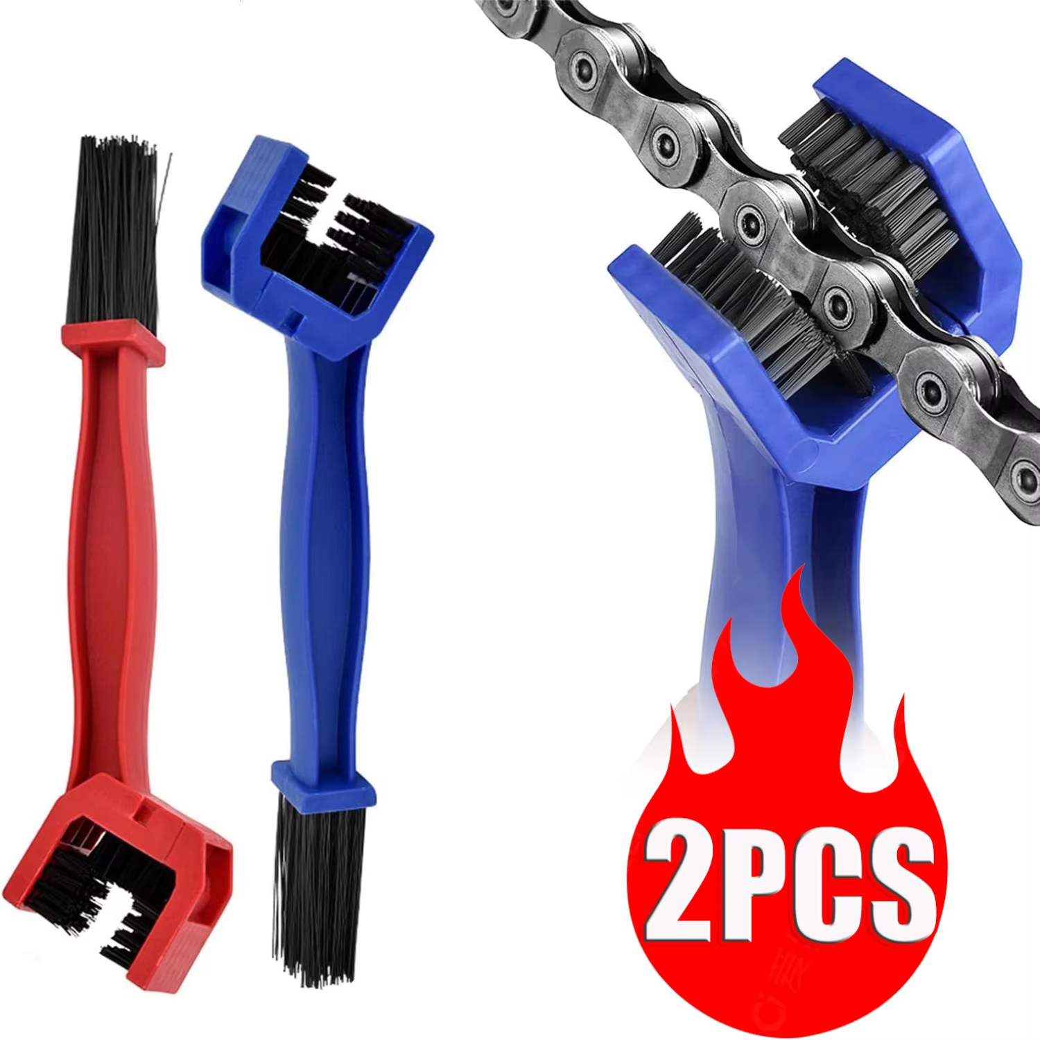 Motorcycle Portable Chain Cleaner Road Bike Chain Clean Brush Bicycle Clean Tools Chain Cleaner Maintenance Tool