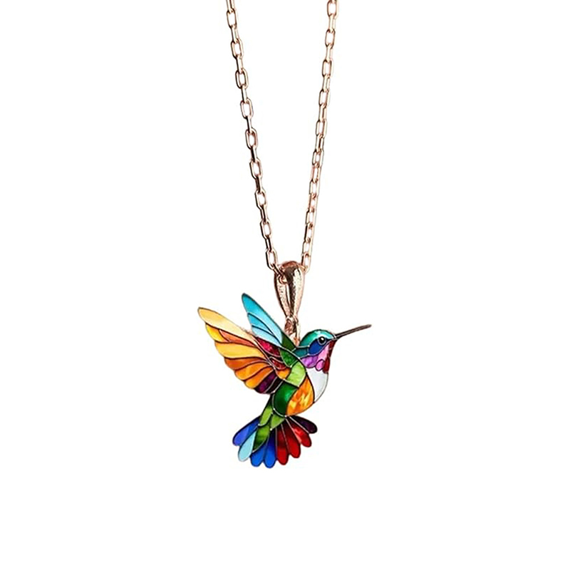 Fashion Hummingbird Necklace Jewelry For Women Exquisite Anniversary Gifts For Loved Ones Necklace