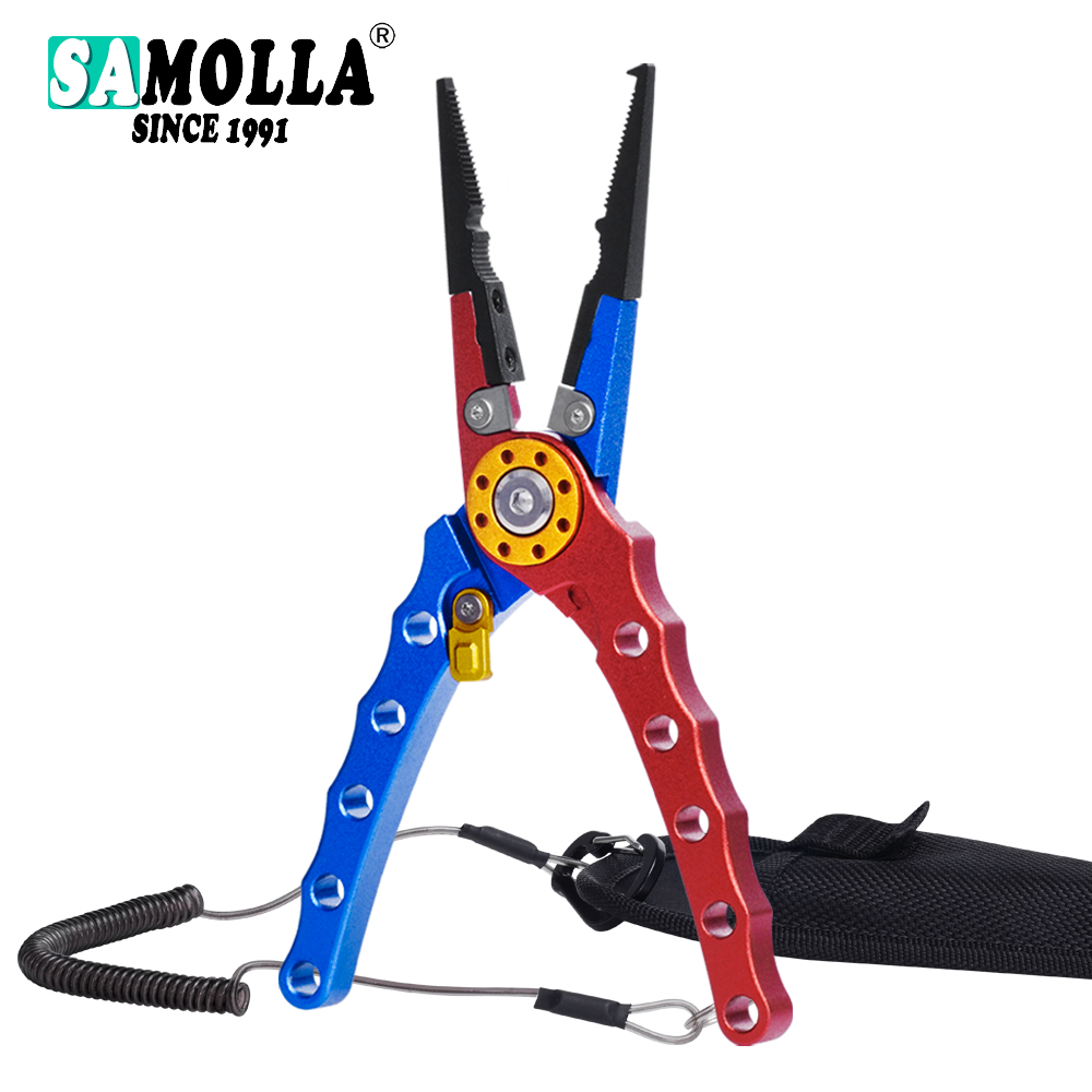 New Fishing Pliers Line Cutter Multifunctional Knot Aluminum Alloy Scissors Hook Remover 126g 20CM Fishing Equipment