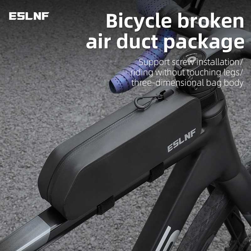 ESLNF Bike Tube Bag Mountain Road Bike Large Capacity Hard Shell Waterproof Front Handlebar Pack Bike Riding Equipment