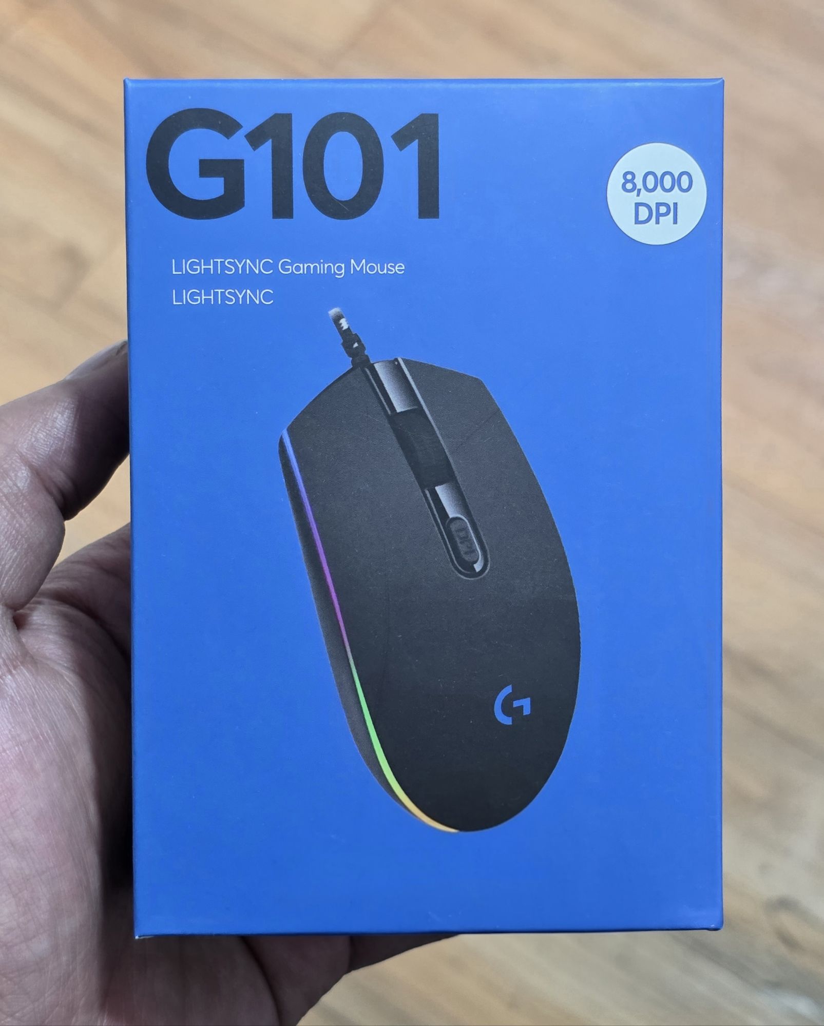 G101 Lightsync Wired Gaming Mouse - 8000 DPI - Customizable RGB Lighting